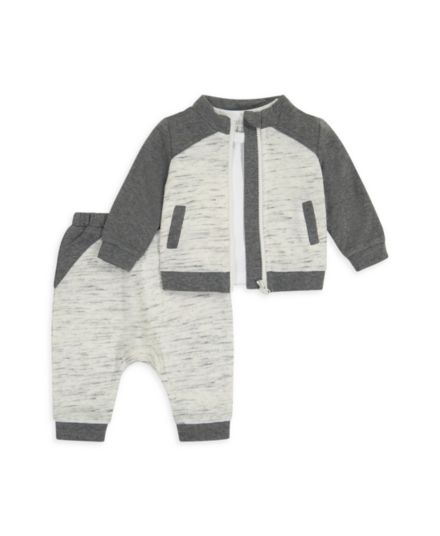 Baby Boy's 3-Piece Jacket, T-Shirt &amp; Joggers Set Miniclasix