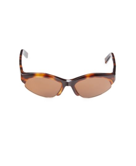 Стилизованные овальные солнцезащитные очки 55 мм Sportmax