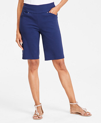 Women's Mid Rise Pull-On Bermuda Shorts, Created for Macy's I.N.C. International Concepts