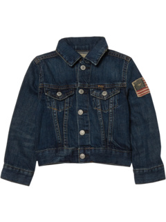 Хлопковая джинсовая куртка Trucker (для малышей) Polo Ralph Lauren