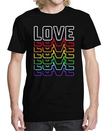 Мужская футболка с надписью Neon Love Graphic Buzz Shirts