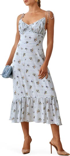 Платье миди с цветочным принтом Embry REFORMATION