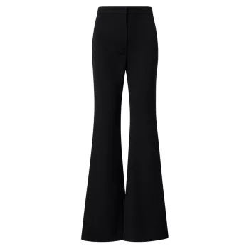 Courtney Flared Wool-Blend Trousers Akris punto