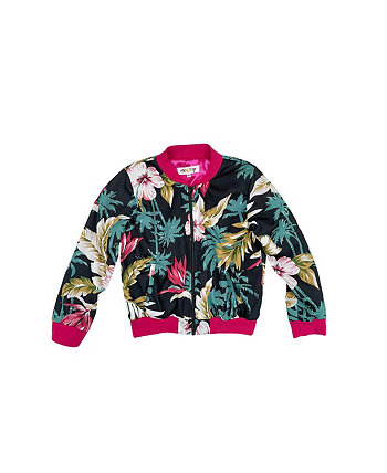 Куртка-бомбер Jaketi с цветочным принтом для девочек Big Girls Mixed Up Clothing