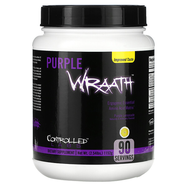 Purple Wraath, Фиолетовый лимонад, 2,54 фунта (1152 г) Controlled Labs