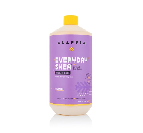 Alaffia Everyday Shea Bubble Bath Lavender — 32 жидких унции Alaffia