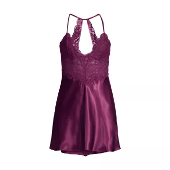Geneva Lace Satin Chemise In Bloom by Jonquil