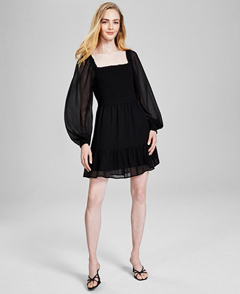 Женское мини-платье с присборенными рукавами, созданное для Macy's And Now This