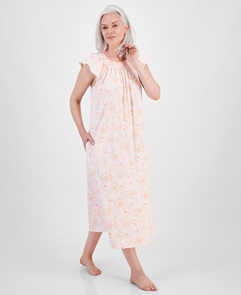 Women's Cotton Smocked-Neck Nightgown, Created for Macy's Charter Club