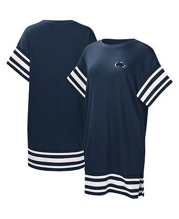 Women's Navy Penn State Nittany Lions Cascade T-shirt Dress Touch