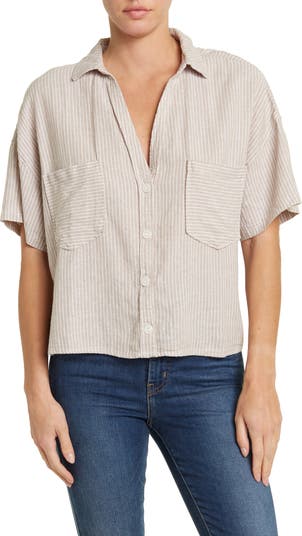 Рубашка с коротким рукавом на пуговицах Laundry by Shelli Segal