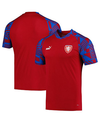 Мужская красная футболка с v-образным вырезом DryCELL Pre-Match Raglan National Team Чехии PUMA