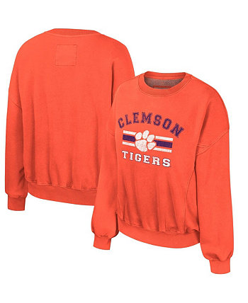 Женский оранжевый свитшот-пуловер Clemson Tigers Audrey Colosseum