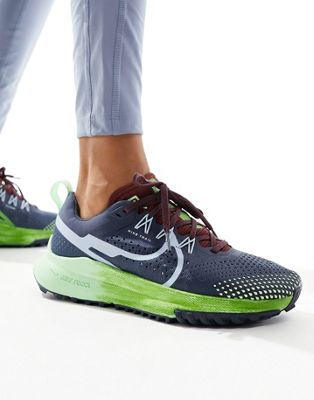 Темно-синие и зеленые кроссовки Nike Pegasus Trail 4 Nike