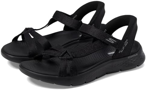 Женские Спортивные сандалии SKECHERS Go Walk Flex Sandal-Illuminate Hands Free Slip-ins Fisherman SKECHERS