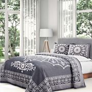 SUPERIOR Kymbal Medallion Woven Jacquard Oversized Bedspread & Sham Set Superior