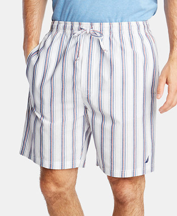 Мужские хлопковые полосатые пижамные шорты Nautica