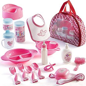 Prextex Baby Doll Accessories Set With Carrying Case Prextex