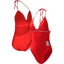 Women's G-III 4Her by Carl Banks Red St. Louis Cardinals Full Count One-Piece Swimsuit In The Style