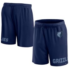 Men's Fanatics Branded Navy Memphis Grizzlies Free Throw Mesh Shorts Fanatics