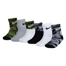 Набор из 6 пар носков до щиколотки с камуфляжным принтом Nike для малышей / мальчиков Nike