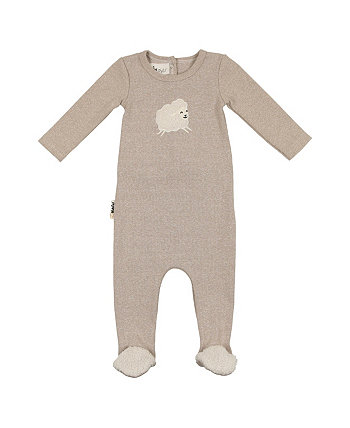 Baby Boys and Baby Girls Sleepy Sheep Footed Coverall MANIERE