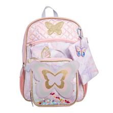 Girls 5-Piece Butterfly Backpack Set Unbranded