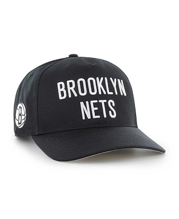 Мужская черная кепка Brooklyn Nets Contra Hitch Snapback '47 Brand