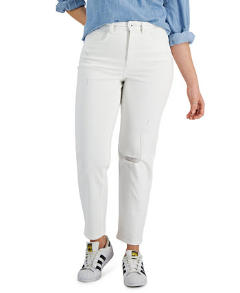 Прямые укороченные джинсы Mom с пышной посадкой, созданные для Macy's Style & Co