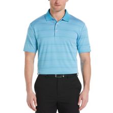 Мужская жаккардовая рубашка-поло для гольфа смешанной текстуры в полоску для турниров Большого шлема Grand Slam