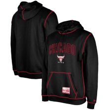 Men's New Era Black Chicago Bulls 2023/24 City Edition Satin Stitch Elite Pack Pullover Hoodie New Era
