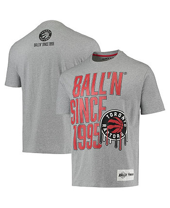 Мужская футболка Heather Grey Toronto Raptors с 1995 года BALL'N