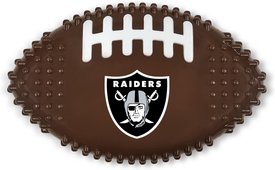 Pets First Las Vegas Raiders Hard Nylon Football Dog Chew Toy, Brown Pets First