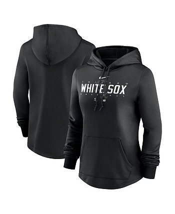 Женская черная толстовка с капюшоном Chicago White Sox Authentic Collection Pregame Performance Pullover Nike