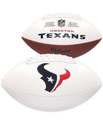 Коллекционный футбольный мяч Houston Texans с белой панелью без подписи Wilson