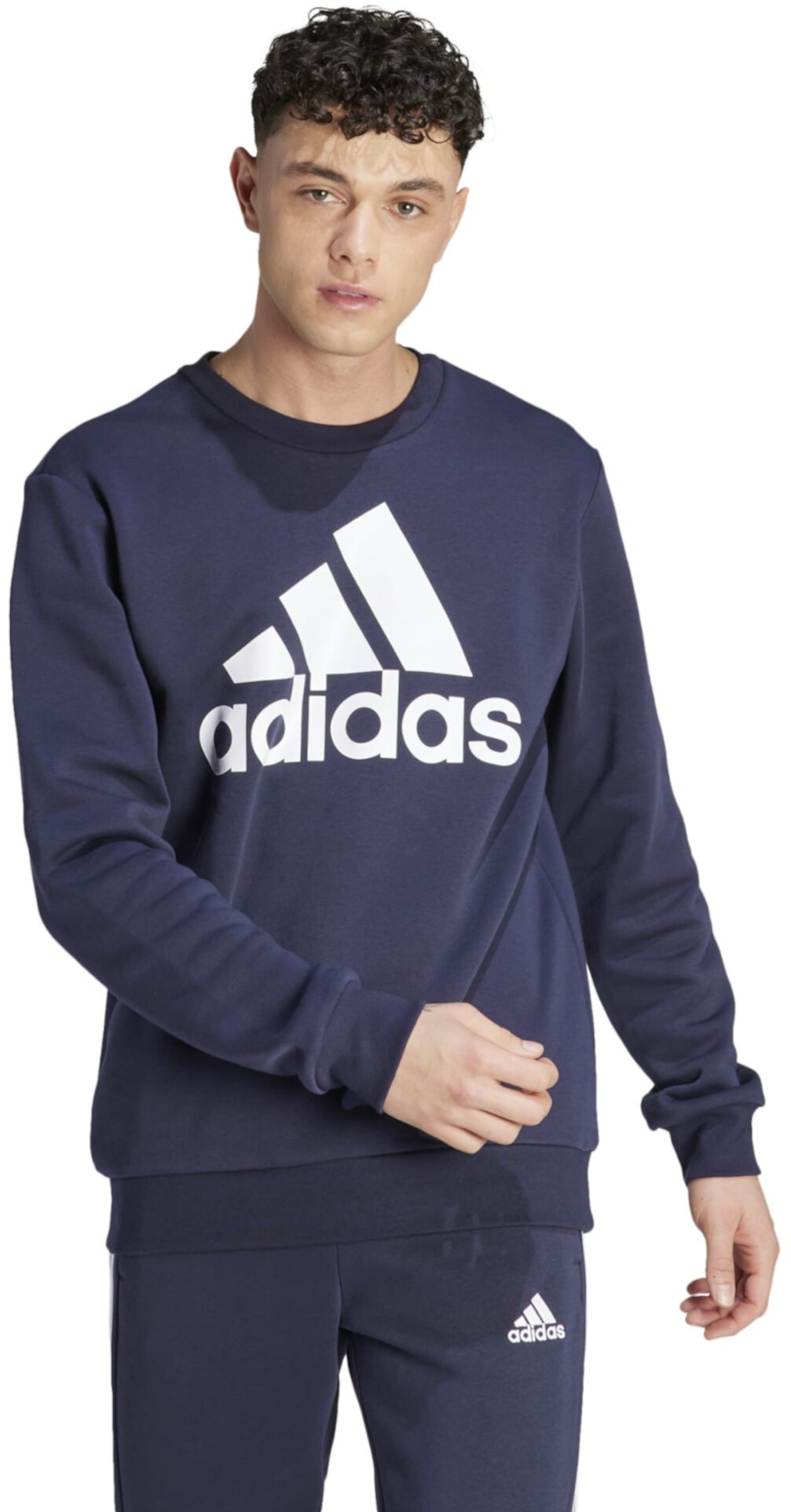Мужской свитшот Adidas Essentials с большим логотипом Adidas