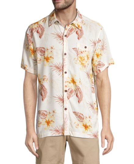 Рубашка из вискозы с цветочным принтом Havana Jim