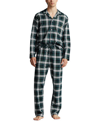 Мужской фланелевой пижамный комплект в клетку Polo Ralph Lauren