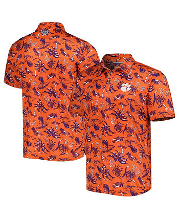 Мужская оранжевая рубашка поло Clemson Tigers Super Terminal Tackle Omni-Shade Columbia