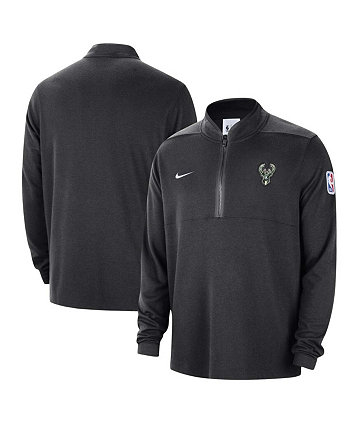 Мужская черная куртка на молнии Milwaukee Bucks 2023/24 Authentic Performance Nike
