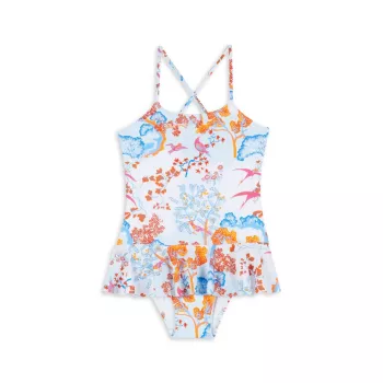 Little Girl's &amp; Girl's Flounce One-Piece Swimsuit VILEBREQUIN