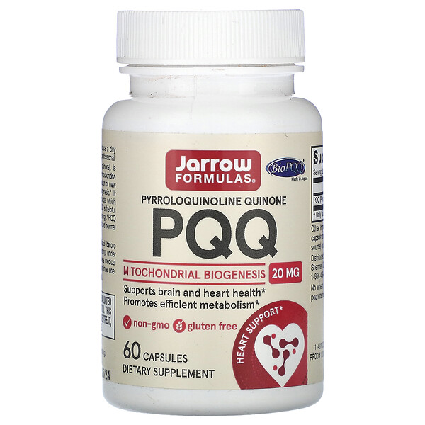 PQQ, 20 мг, 60 капсул Jarrow Formulas