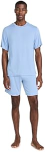 Eberjey Men's Henry Rib Men's Shorts PJ Set Eberjey