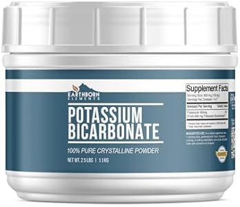 Earthborn Elements Potassium Bicarbonate (2.5 lb), Mess-Free Tub, Pure & Undiluted Earthborn Elements