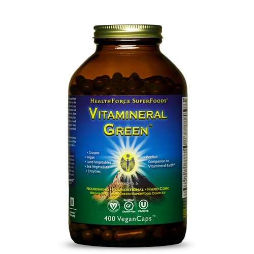 HealthForce Superfoods Vitamineral Green™ Версия 5.6 — 400 веганских капсул™ HealthForce Superfoods
