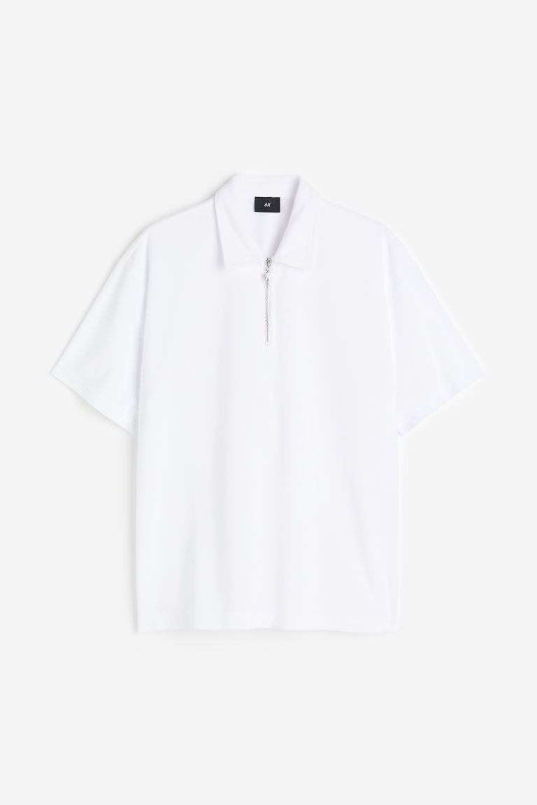 Мужская футболка-поло H&M из махровой ткани H&M