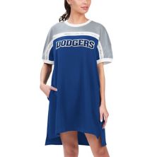 Women's G-III 4Her by Carl Banks Royal/Gray Los Angeles Dodgers Circus Catch Sneaker Dress In The Style