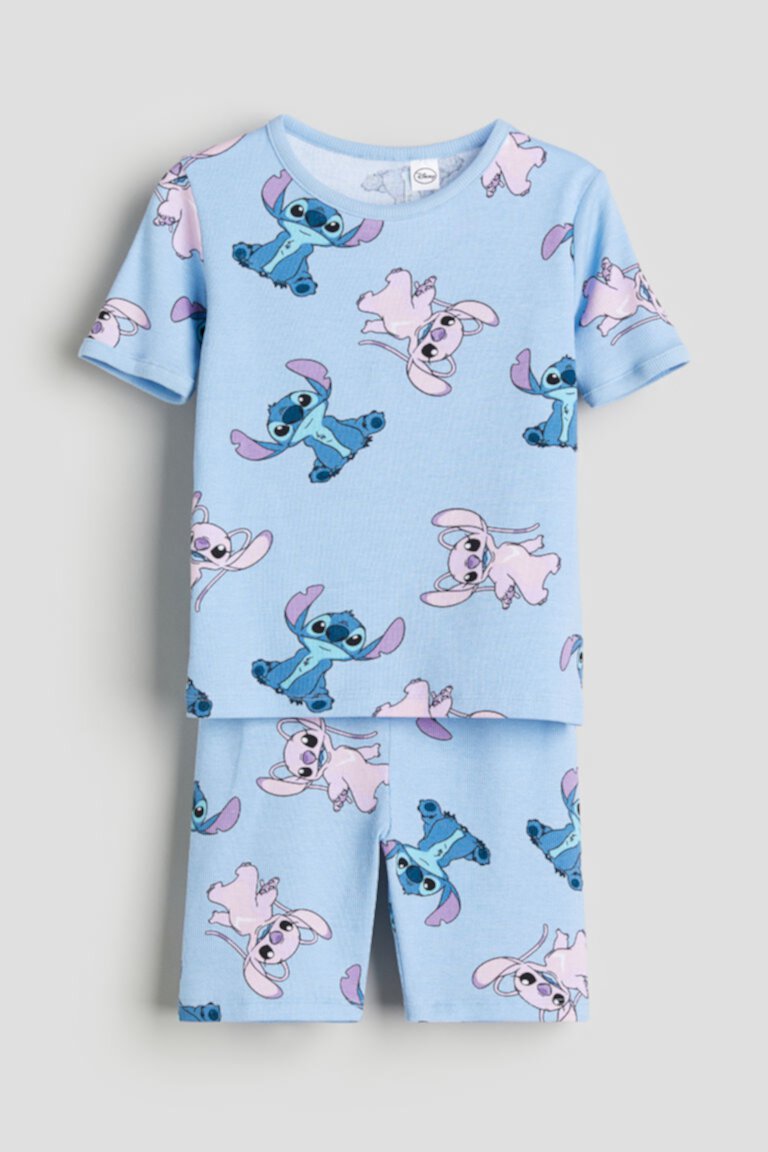 Пижама из джерси в рубчик H&M