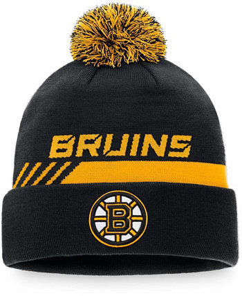 Мужская вязаная шапка Boston Bruins Authentic Pro Team с манжетами и манжетами для мужчин Fanatics Lids