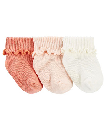 Детские носки в рубчик для девочек, упаковка из 3 шт. Carter's